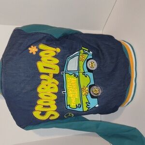 Scooby-Doo Varsity Style Denim Jacket With Mystery Machine Size Xsmall Button-up